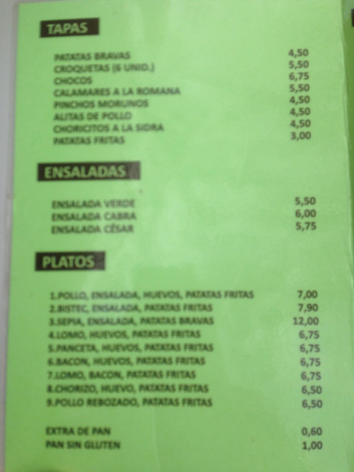 Ched menu