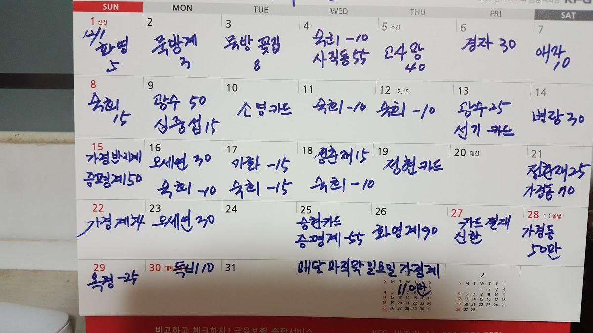 초정민속마을 メニュー