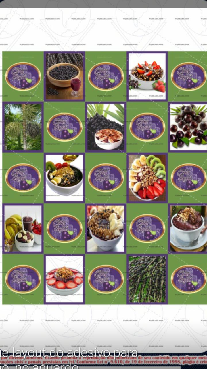 City Açai cardápio