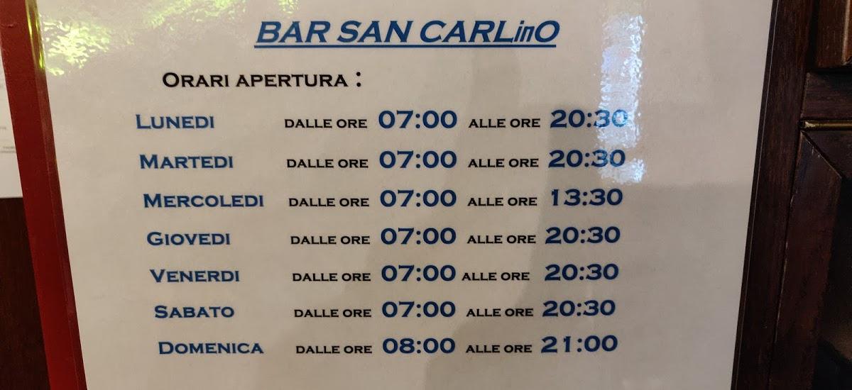 Menu di Bar San Carlino 
