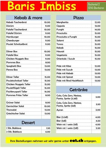 Menu di Baris Imbiss 