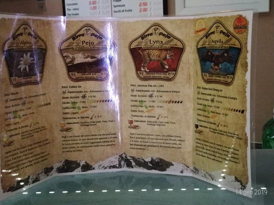 Menu di Gioviale Bar 