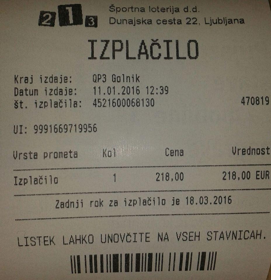 Menu di Bistro Golnik 
