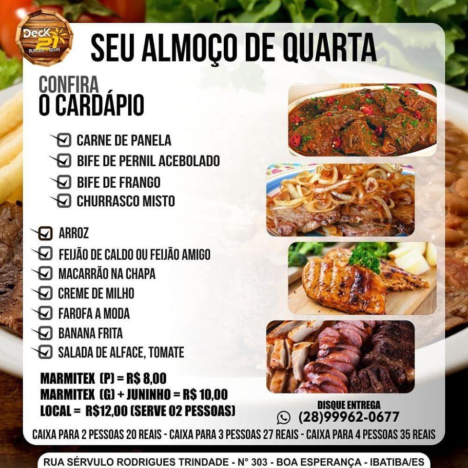 Nossa Casa Restaurante e Lanchonete cardápio