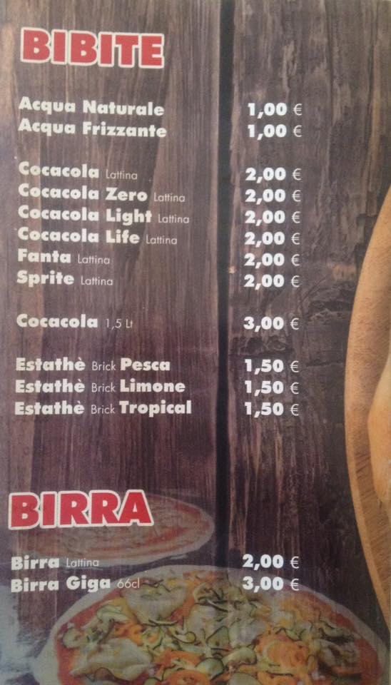 Menu di Wiwa la Pizza Novi Ligure 