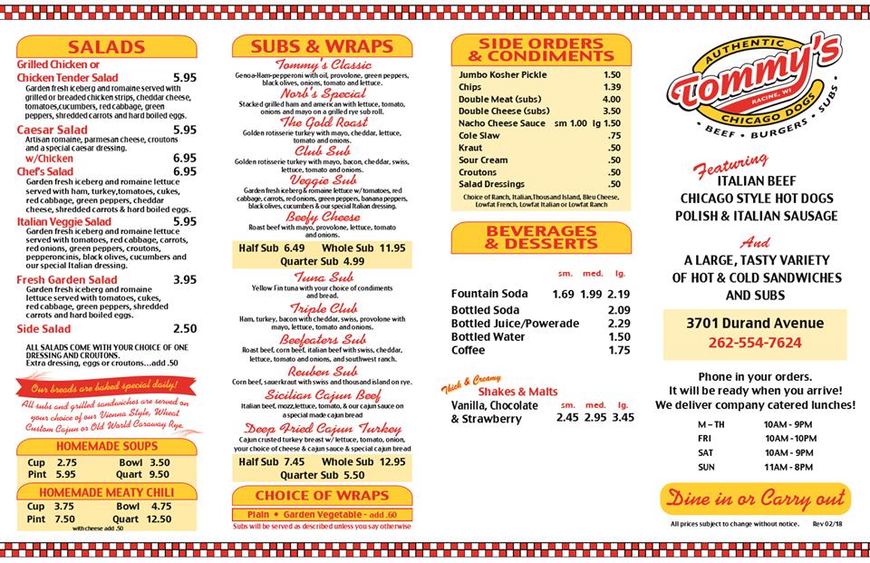 Carta de Tommy's