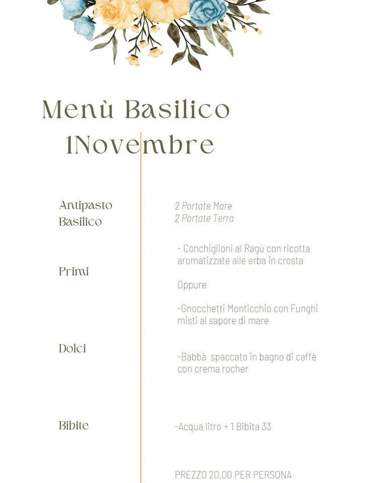 Menu di Basilico 