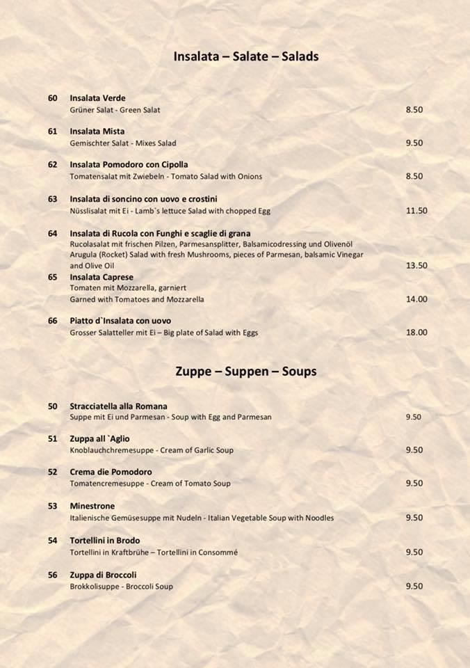 Menu di Pizzeria da Giuseppe 