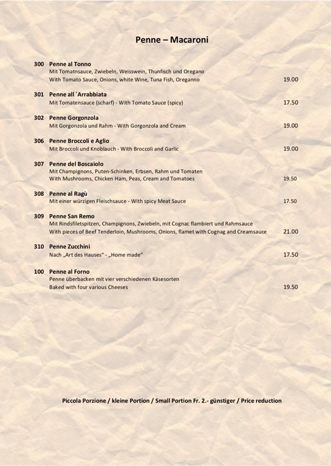 Menu di Pizzeria da Giuseppe 