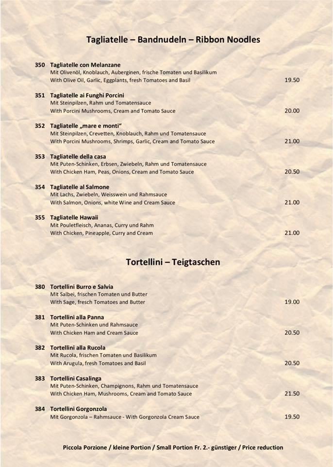 Menu di Pizzeria da Giuseppe 