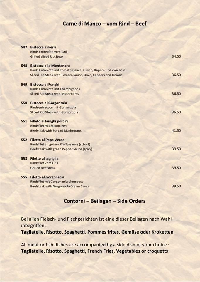 Menu di Pizzeria da Giuseppe 