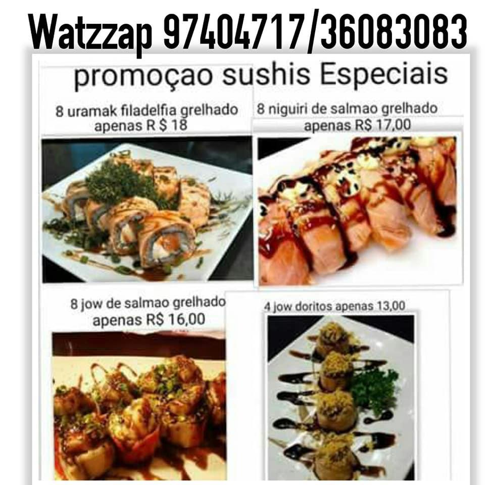 Ninja Sushi Fazenda Rio Grande PR cardápio