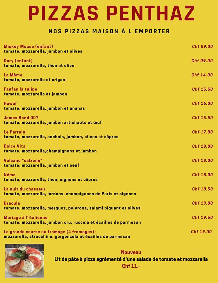 Menu di PizzasPenthaz 