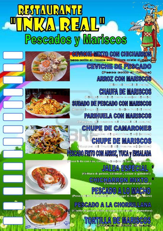 Menu di Ristorante Inka Real 