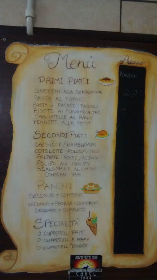 Menu di I Cotti Di Petit 