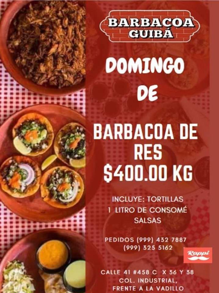 Barbacoa menu