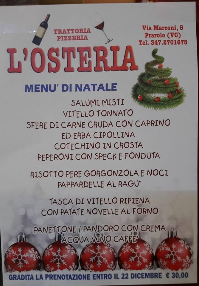 Menu di L 'osteria di Prarolo di Raffy 