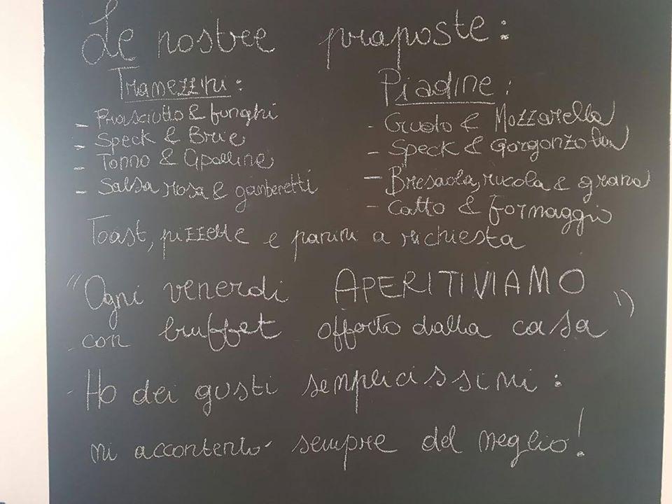 Menu di All' Alterego 