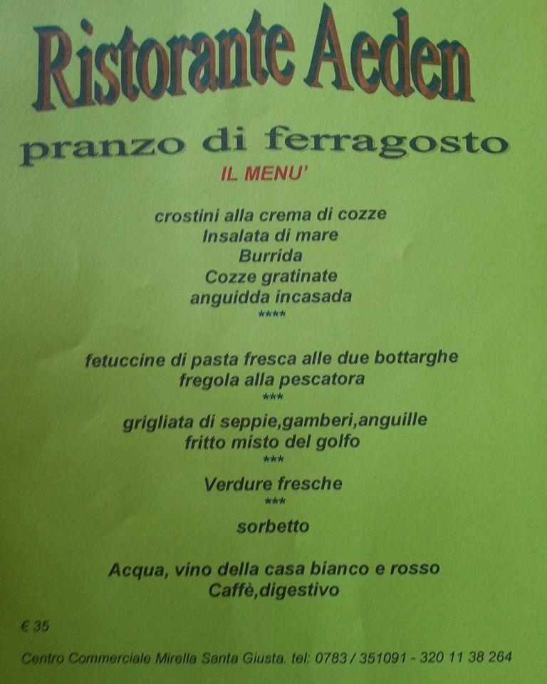 Menu di Antonio Casula 