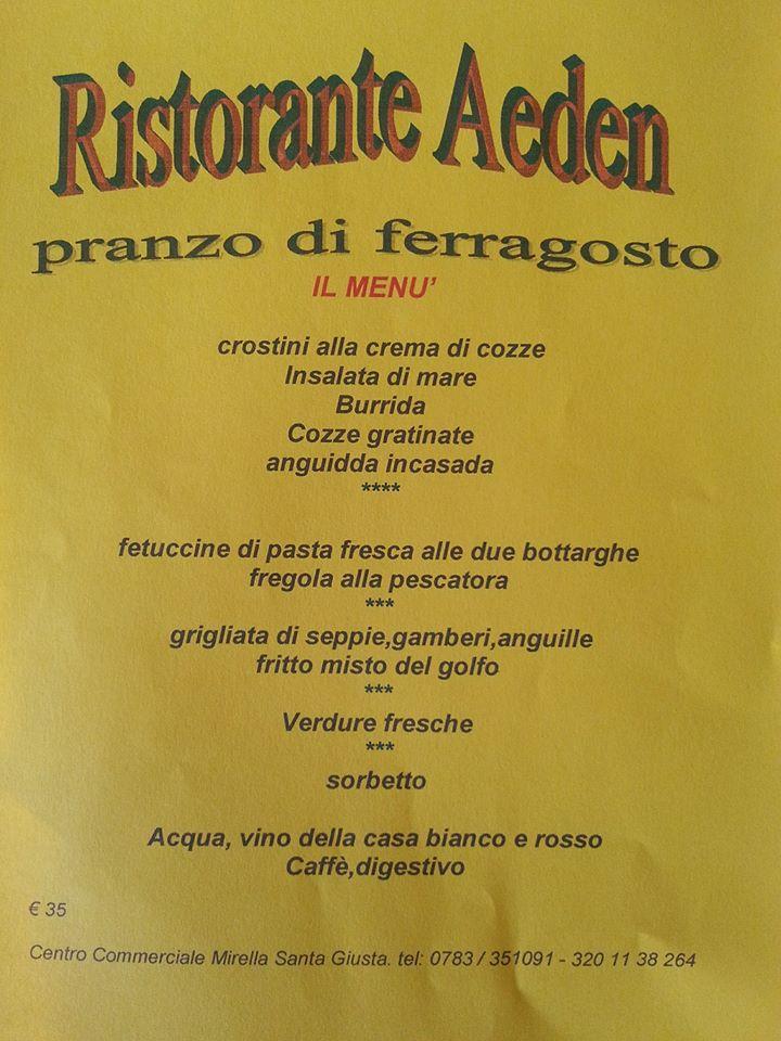 Menu di Antonio Casula 
