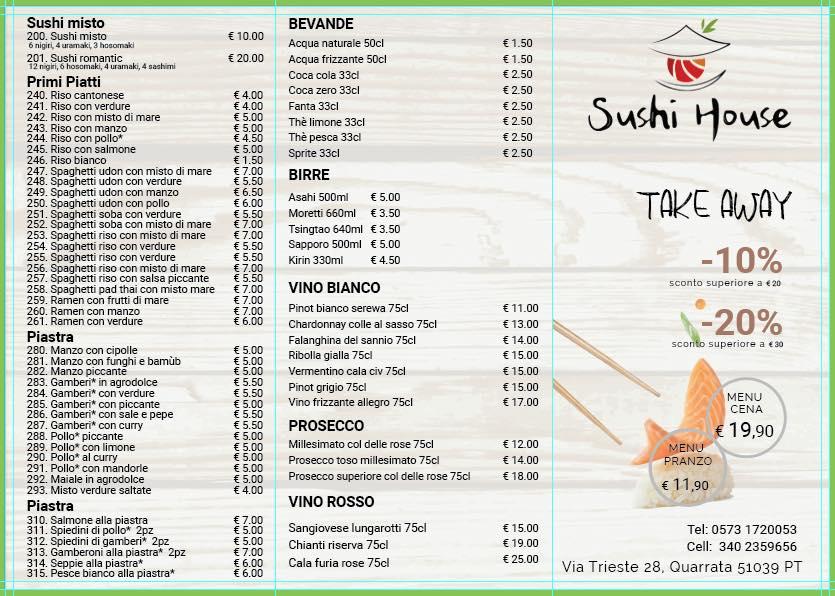 Menu di Sushi House 