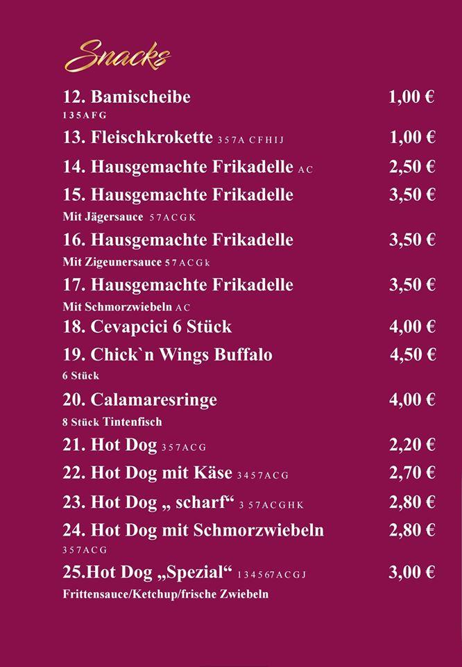 Schotthocker-Krone menü