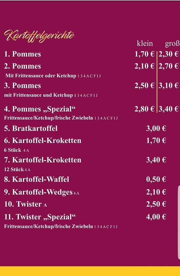 Schotthocker-Krone menü