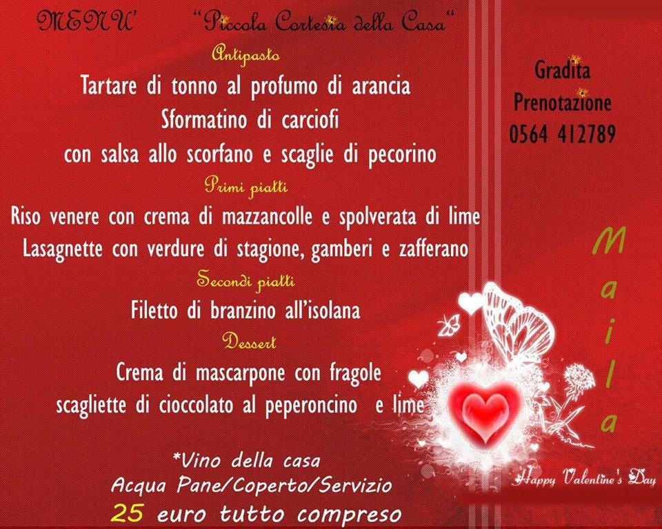 Menu di Pizzeria Maila 