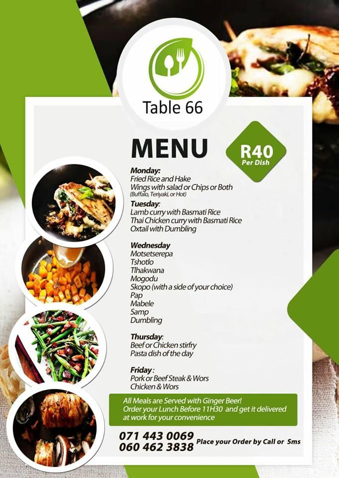 Ms Oj's cuisine menu