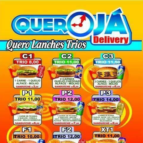 Quero Já Delivery Rio de Janeiro RJ cardápio