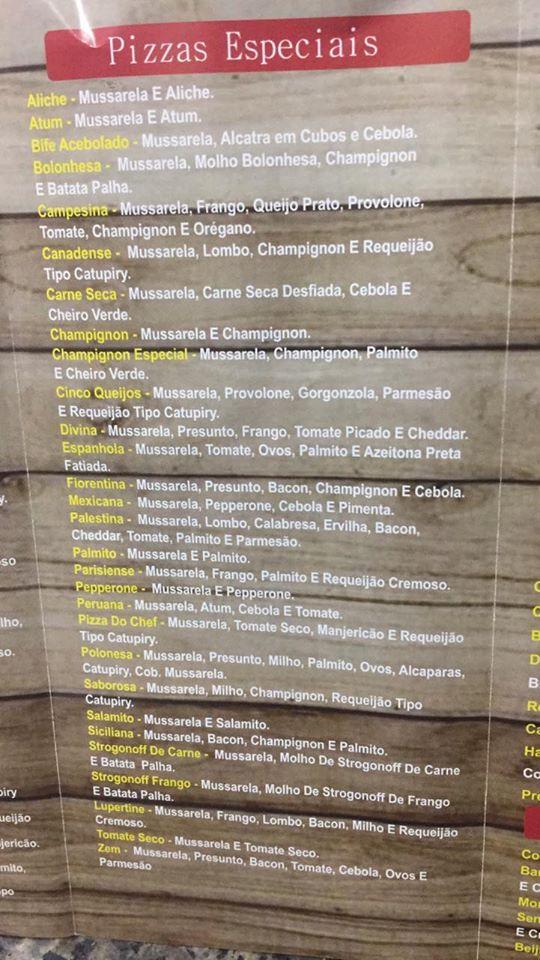 House Pizza Delivery Araucária PR cardápio