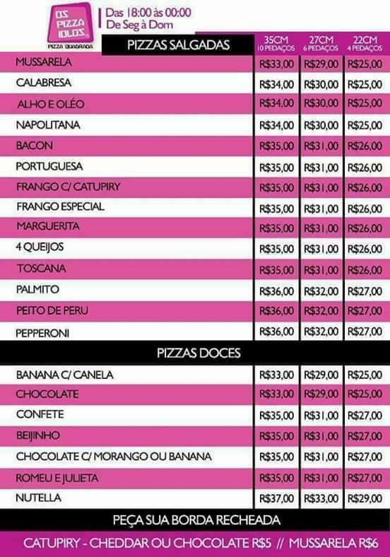 Arabs Esfiharia cardápio