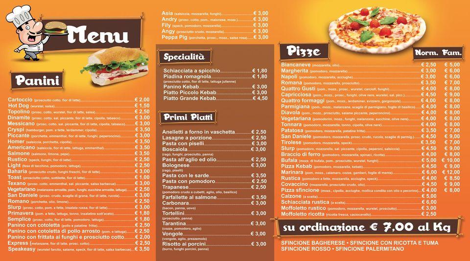 Menu di Slurp Bar 