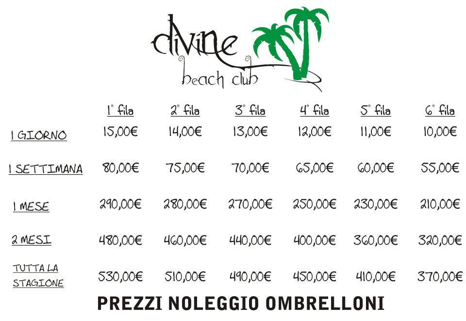 Menu di Divine Beach Club 