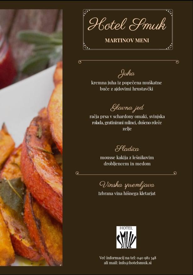 Menu di Hotel SMUK 