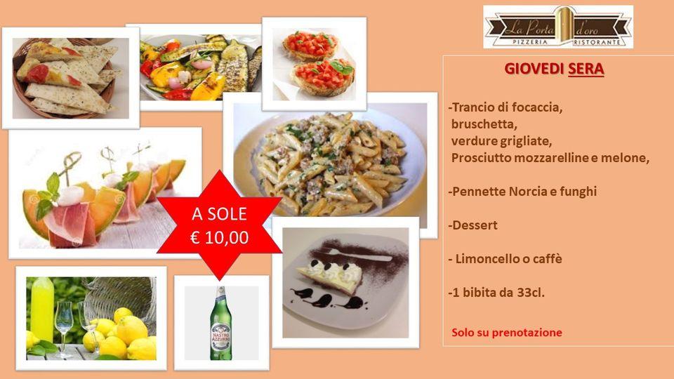 Menu di La Porta d’oro 