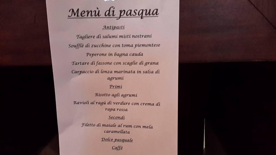 Menu di Albergo Ristorante dal Furlan 