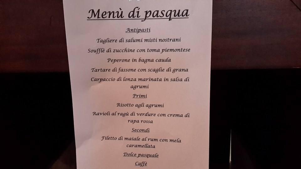 Menu di Albergo Ristorante dal Furlan 