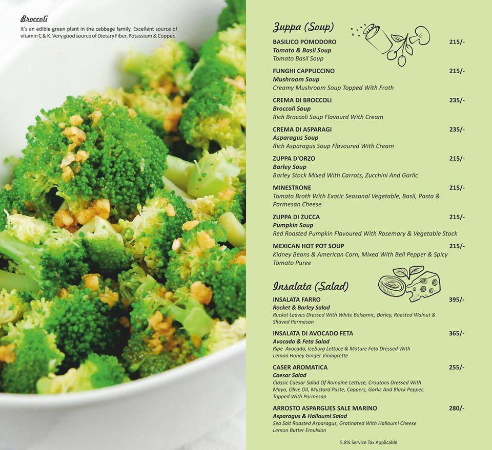 Oregano menu