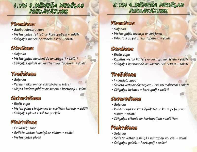 Freshfoods Speisekarte