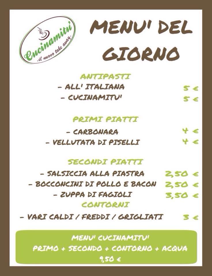 Menu di Cucinamitu' Mugnano del Cardinale 