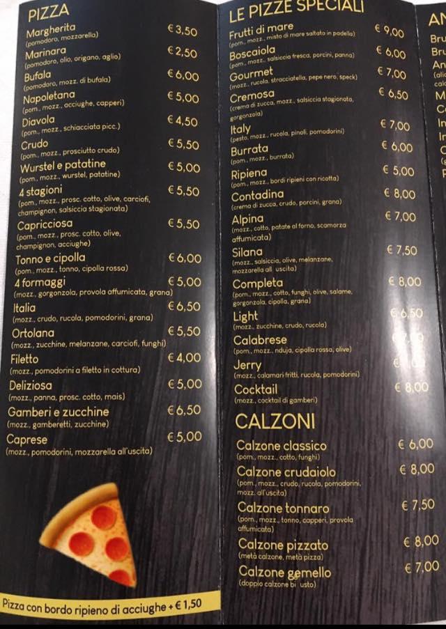 Menu di Da Jerry Ristorante Pizzeria 