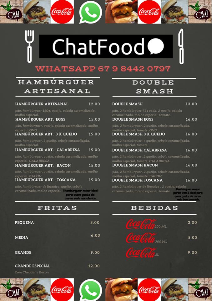 ChatFood menu