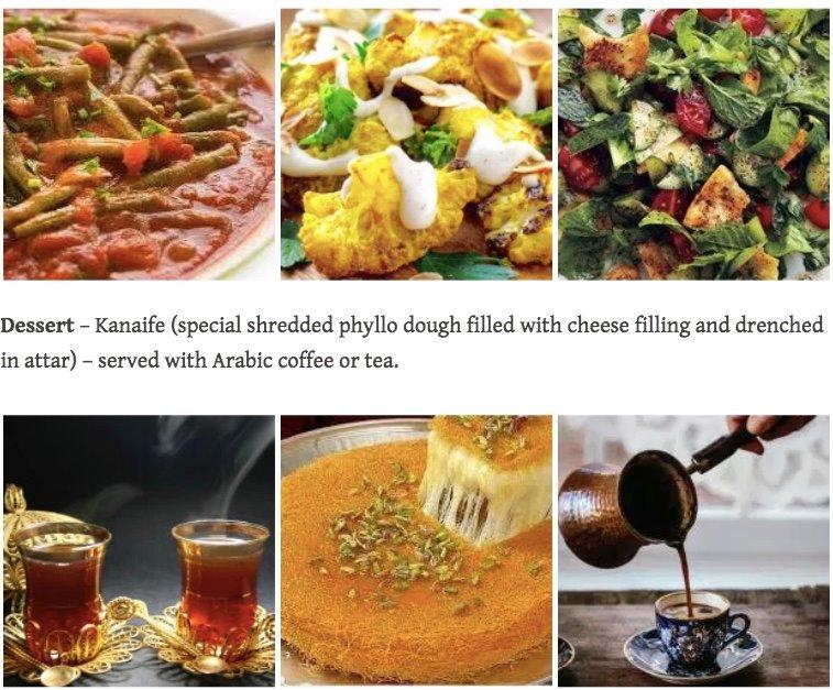 Carta de Syrian Home Cooking