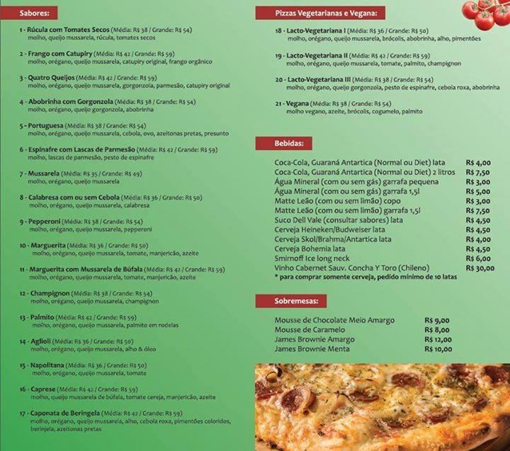 Groove Pizza cardápio