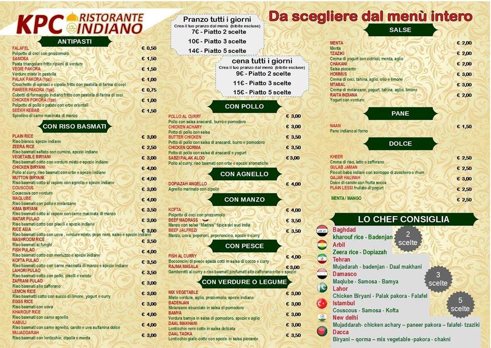 Menu di KPC Restaurant Legnaro Legnaro 