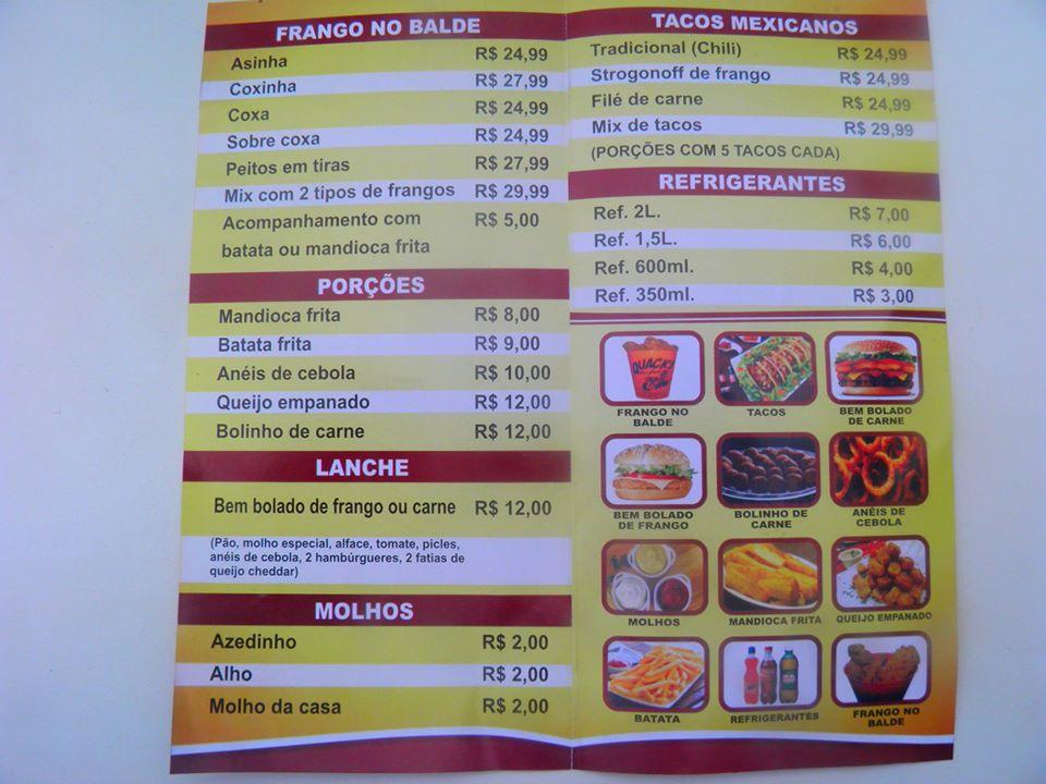 Quack's Fast Food cardápio