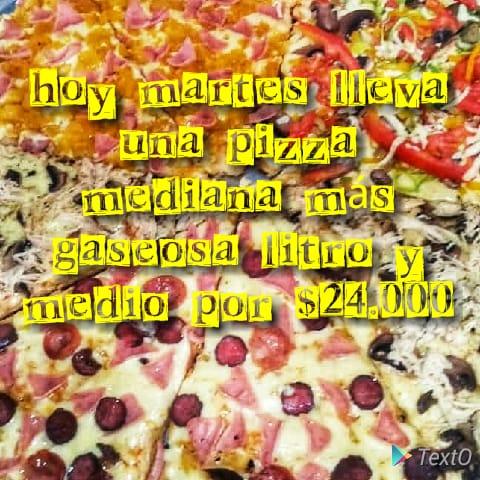 Pizzería pipeperoni menu