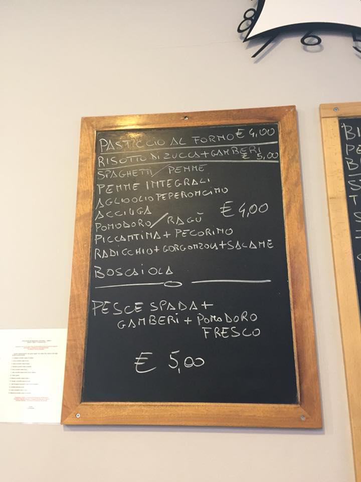 Menu di Bar Trattoria 008 