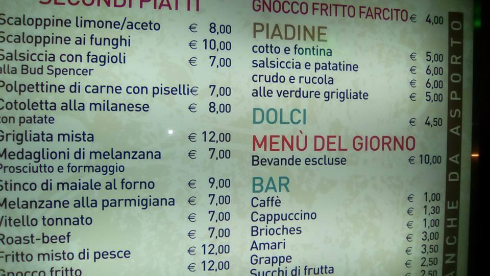 Menu di Modena In Tavola 